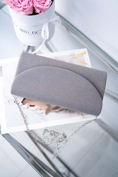 Women's Glitter Handbag Gray Clutch Bag