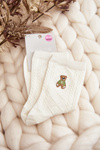Women's Patterned Socks with Bear Black