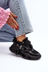 Sneakersy Damskie Czarne GOE NN2N4040