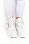 Sports Shoes On A Platform With A Purse White Alexis