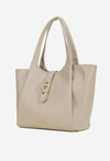 Damska Torebka Shopperka Klamra Jasnobeżowa NOBO BAG6010-015