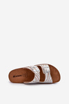 Comfortable Women's Flip Flops With Buckles Inblu CP000045 Beige