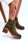 Women's Classic Suede Boots Green Limoso