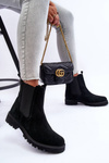 Suede Ankle Boots Nicole Black 2672