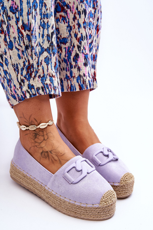 Women's Classic Platform Espadrilles Violet Maurine