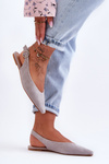 Women's Suede Ballet Flats Grey Kenra