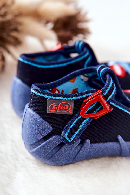 Buty Papcie Befado Betoniarka 110P385 Granatowe