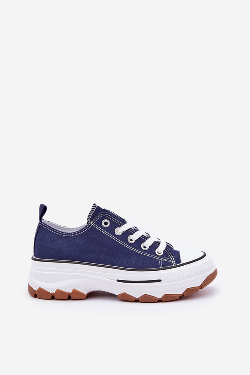 Low Women's Sneakers On Platform Navy Aradwin