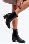 Women's High Heel Ankle Boots Black Creazza