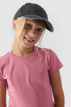 Girl's T-shirt Smooth Cotton Fuchsia 4F 4FJWMM00TTSHF1658-56S