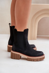 Ankle Boots With Zip Insulated Black Linneviae