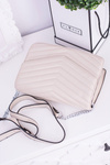 Classic Quilted Beige Handbag