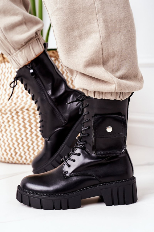 Insulated Boots With A Pocket Black Awesome