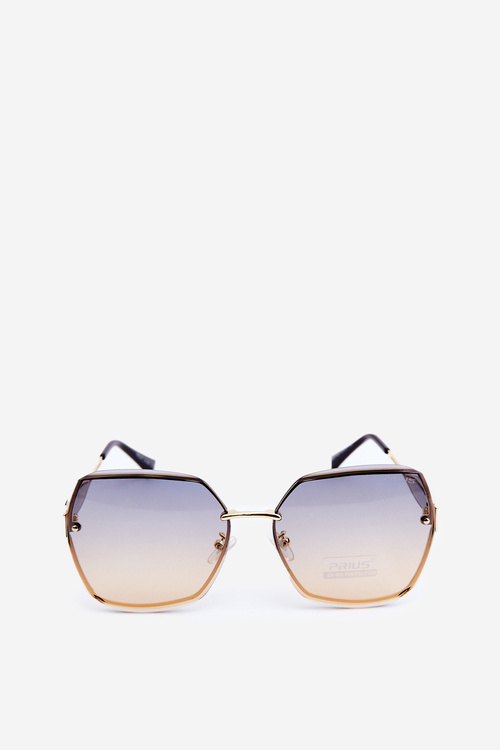 Women's Sunglasses with Gradient Lenses UV400 Gold