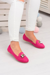 Suede Women's Ballerina Lords Fuchsia Veni