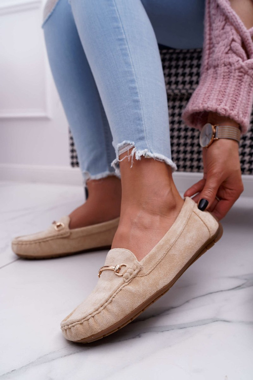 Mokassins Women's Beige Suede Sonnero