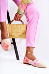 Espadryle Damskie Slip-On Różowo-Żółte Santana