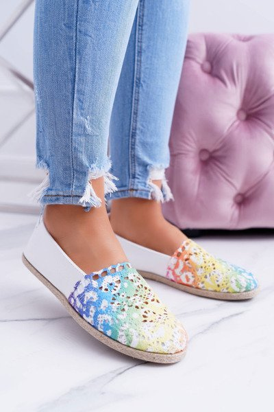 Women's Slip On Espadrilles Lace Sarah