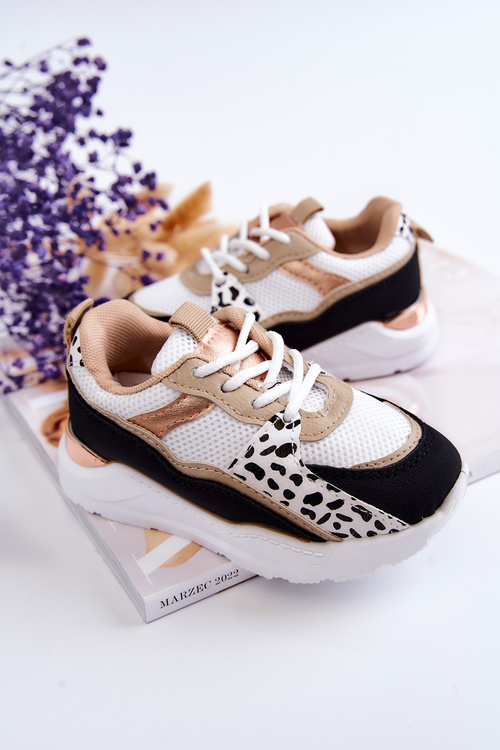 Children's Sport Shoes Sneakers White and black Kizzie