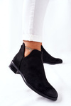 Women's Suede Boots Warmed Black Joaliene