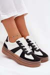 Women's Platform Sneakers Black-White Sivirae