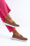 Brown Suede Platform Moccasins Sergio Leone SP012