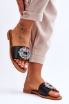Women's Fashionable Sandals With Decoration Black Halsey