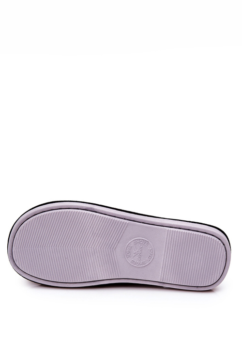 Padded Checked slippers Black and Brown Blase