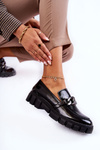 Lacquered Loafers On The Platform Black Inger