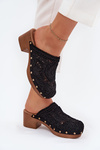 Crochet Women's Heels Black Senevia