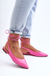 Women's Lace Ballet Flats Pink Lilly Ann
