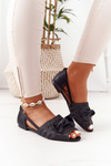 Flat Braided Sandals Lu Boo Black