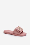 Women's Pink Bow Slippers Arsicada
