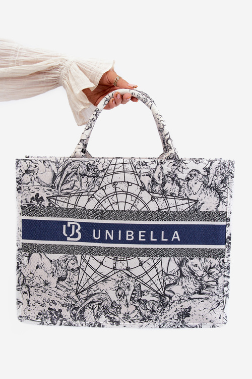 Patterned Large Black and White Bag Mooch