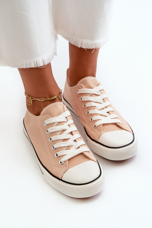 Trampki Klasyczne Niskie Damskie Różowe Caelira B-806