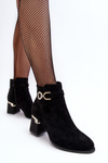 Fashionable Women's Suede Boots Black Nola