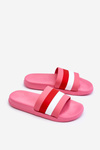 Women's Striped Slippers Dark pink Vision