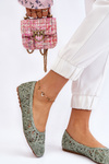 Openwork Fashionable Ballerinas Green Thiago