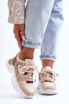 Sport Shoes with Massive Sole Beige Corena
