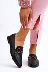 Classic Women's Loafers With Embellishment Black Jamie
