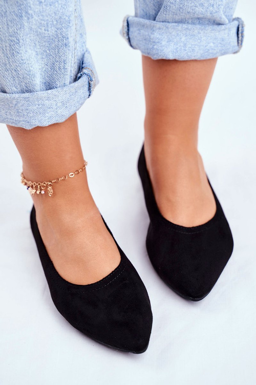 Women’s Ballerinas Eco-Suede Black Bellissima