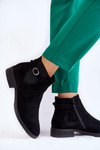 Women's Warm Boots Suede Jodhpur Black Janette