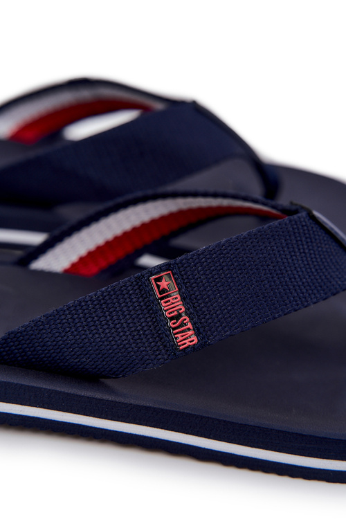 Men's flip-flops Big Star JJ174518 Navy blue