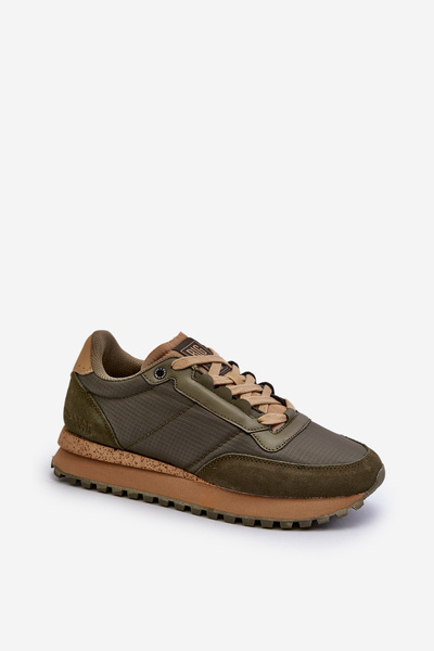 Męskie Sneakersy Khaki Memory Foam System Big Star NN174325
