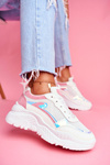 Sporty Women's Shoes Pink White Memory