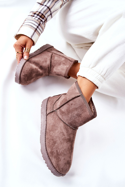 Snow Boots Fleece-lined Brown Vicandi