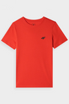 Boys T-shirt Smooth Cotton Orange 4F 4FJWMM00TTSHM1626-70S