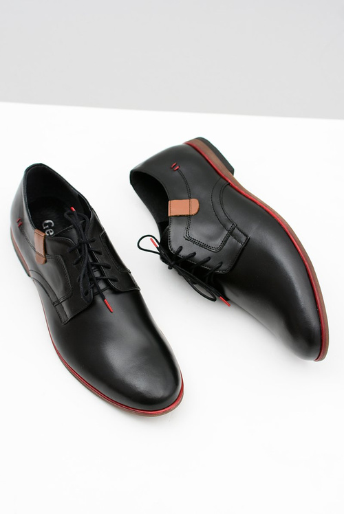 Men's Bednarek Elegant Leather Shoes Black Nikolas