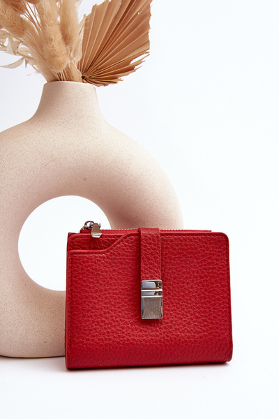 Women's Wallet Purse Made of Eco-leather Red Lazara