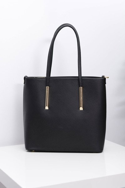 Women's Large Black Classic Handbag